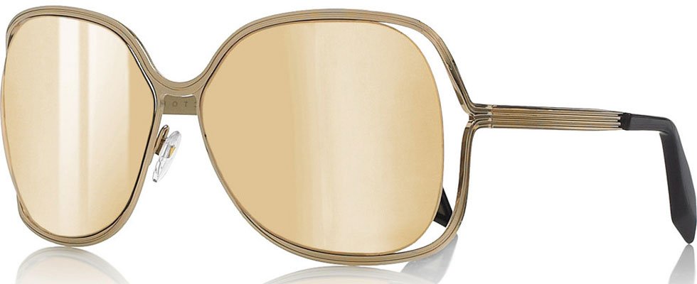 Victoria Beckham Butterfly Sunglasses coated with 18 carat gold