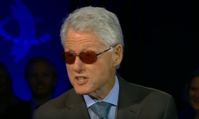 President Clinton in Sunglasses