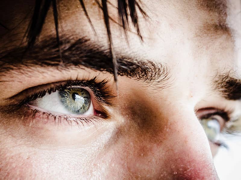 Close-up of a man's eye