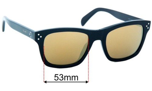 Celine CL 50079I Replacement Lenses 53mm wide 