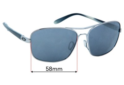  Sunglass Fix Replacement Lenses for Oakley Sanctuary OO4116 - 58mm Wide 