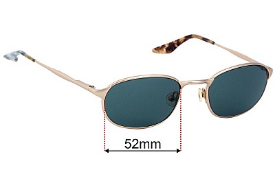Ray-Ban B&L W2842 Replacement Lenses 52mm wide 