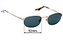 Sunglass Fix Replacement Lenses for Ray Ban B&L W2842 - 52mm Wide 