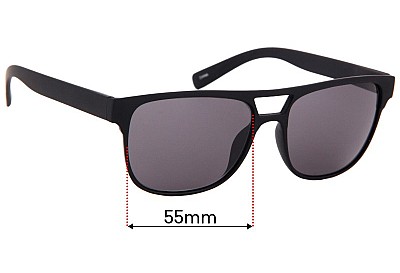 Alfred Sung Replacement Sunglass Lenses - 55mm Wide 