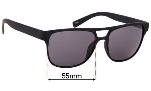 Sunglass Fix Replacement Lenses for Alfred Sung   - 55mm Wide 