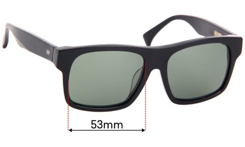 Sunglass Fix Replacement Lenses for AM Eyewear Leaver - 53mm Wide 