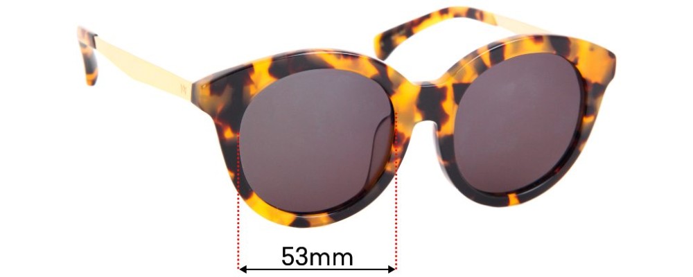 Sunglass Fix Replacement Lenses for AM Eyewear Mel - 53mm Wide
