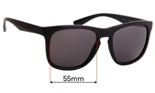 Sunglass Fix Replacement Lenses for Armani Exchange AX 4058S  - 55mm Wide 