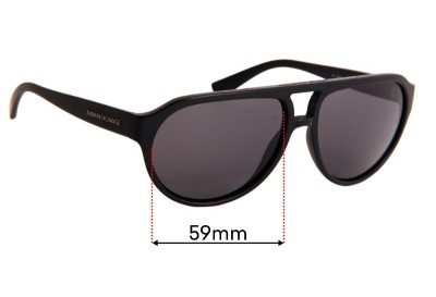 Armani Exchange AX 4042/S Replacement Lenses 59mm wide 