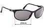 Sunglass Fix Replacement Lenses for Arnette Big Deal - 62mm Wide 