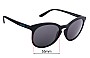 Sunglass Fix Verres de Remplacement pour Arnette Chenga R AN4241 - 55mm Wide 