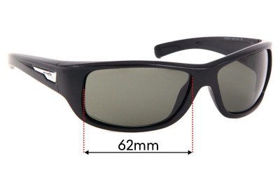 Arnette Wolfman 4137 Replacement Sunglass Lenses - 62mm Wide 