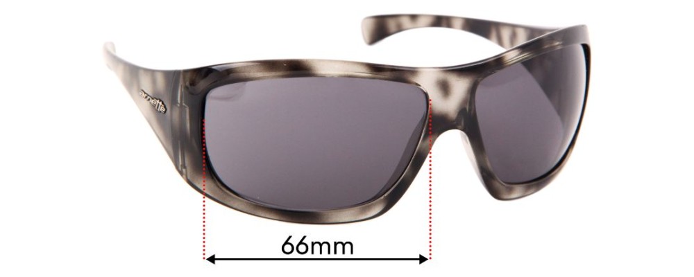 Sunglass Fix Replacement Lenses for Arnette Wrath AN4084 - 66mm Wide