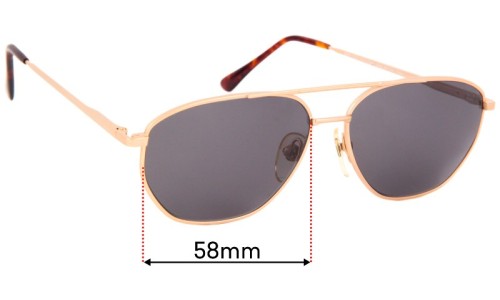 Sunglass Fix Replacement Lenses for Ben-Glo  Exclusive 53 - 58mm Wide 