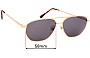 Sunglass Fix Lentes de Repuesto para Ben-Glo  Exclusive 53 - 58mm Wide 