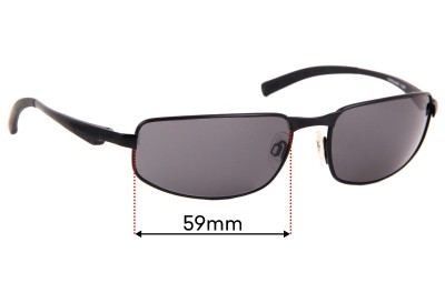 Bolle Everglades Replacement Sunglass Lenses 59mm wide 