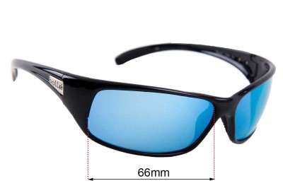 Bolle Recoil 11051 KI Replacement Sunglass Lenses - 66mm wide 