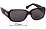 Sunglass Fix Lentes de Repuesto para Brighton Toledo - 57mm Wide 