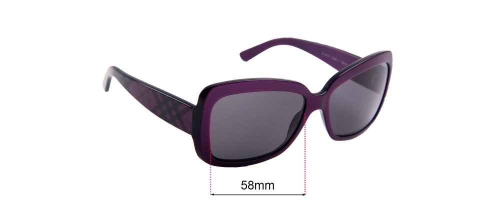 Sunglass Fix Replacement Lenses for Burberry B 4074 - 58mm Wide