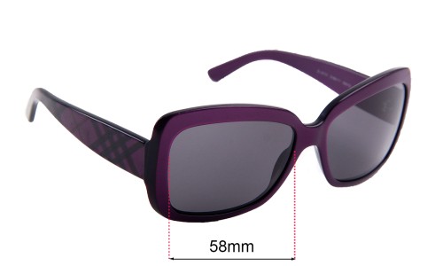 Sunglass Fix Replacement Lenses for Burberry B 4074 - 58mm Wide 