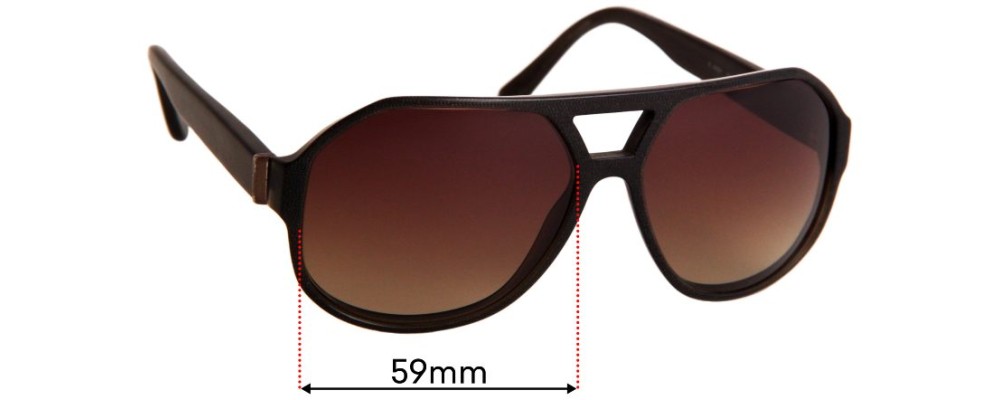 Sunglass Fix Replacement Lenses for Burberry B 4091 - 59mm Wide
