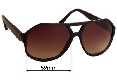 Sunglass Fix Replacement Lenses for Burberry B 4091 - 59mm Wide 