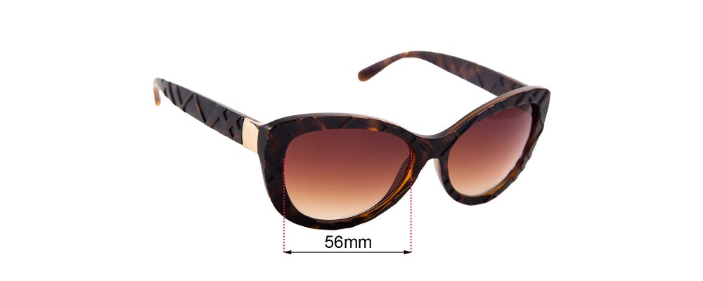 Sunglass Fix Replacement Lenses for Burberry B 4217 - 56mm Wide