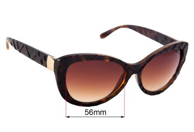 Burberry B 4217 Replacement Sunglass Lenses - 56mm Wide 