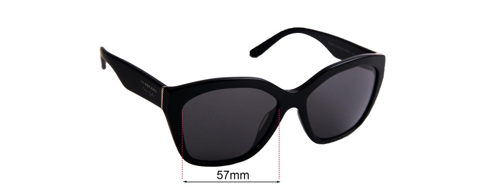Sunglass Fix Replacement Lenses for Burberry B 4261-F - 57mm Wide