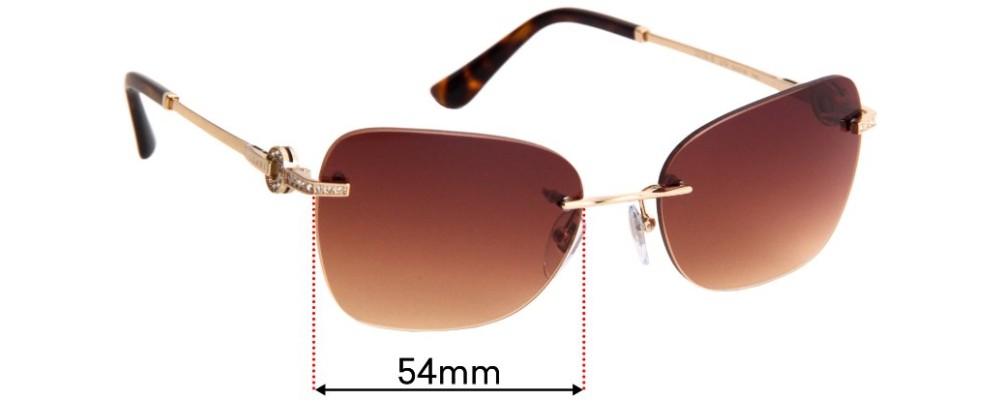 Sunglass Fix Replacement Lenses for Bvlgari 2216-B - 54mm Wide