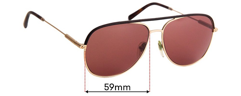 Sunglass Fix Replacement Lenses for Bvlgari 5047-Q - 59mm Wide