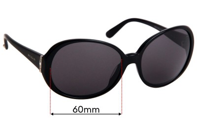 Sunglass Fix Replacement Lenses for Bvlgari 8070-B-A - 60mm wide 