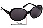 Sunglass Fix Replacement Lenses for Bvlgari 8070-B-A - 60mm Wide 