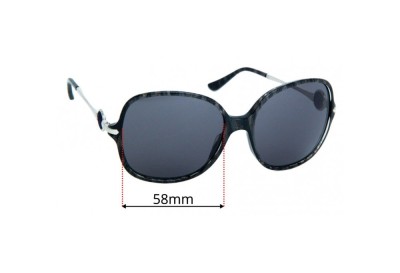 Sunglass Fix Replacement Lenses for Bvlgari 8087 - 58mm wide 