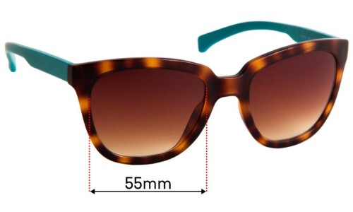 Sunglass Fix Replacement Lenses for Calvin Klein CKJ779S - 55mm Wide 