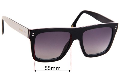 Sunglass Fix Replacement Lenses for Carrera 1010/S - 55mm Wide 