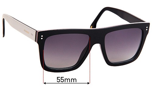 Sunglass Fix Replacement Lenses for Carrera 1010/S - 55mm Wide 