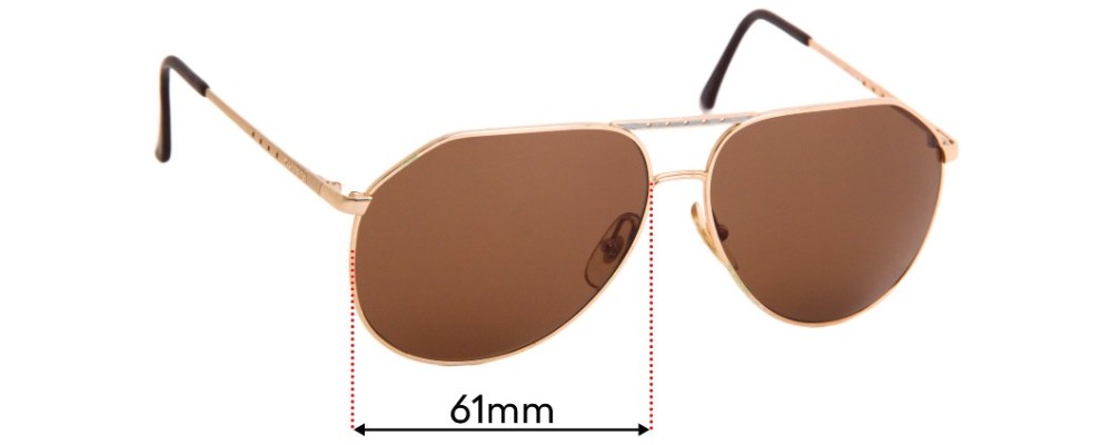 Sunglass Fix Replacement Lenses for Carrera 5402 - 61mm Wide