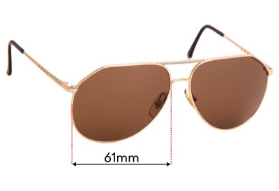 Carrera 5402 Replacement Sunglass Lenses - 61mm Wide 