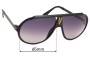 Sunglass Fix Replacement Lenses for Carrera 5512  - 65mm Wide 