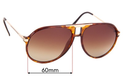 Carrera 5595 Replacement Sunglass Lenses 60mm wide 