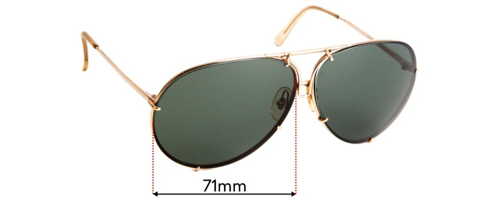 Sunglass Fix Replacement Lenses for Carrera 5621 - 71mm Wide