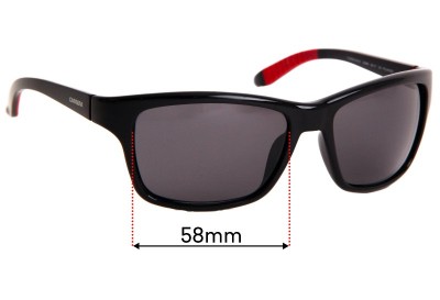 Sunglass Fix Replacement Lenses for Carrera 8013/S - 58mm Wide 