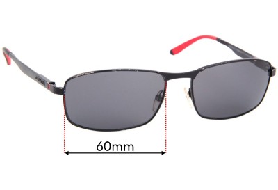 Carrera 8012/S Replacement Lenses 60mm wide 