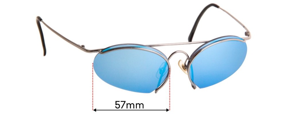 Sunglass Fix Replacement Lenses for Carrera 5691 - 57mm Wide