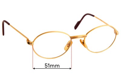 Cartier Unknown Replacement Lenses 51mm wide 