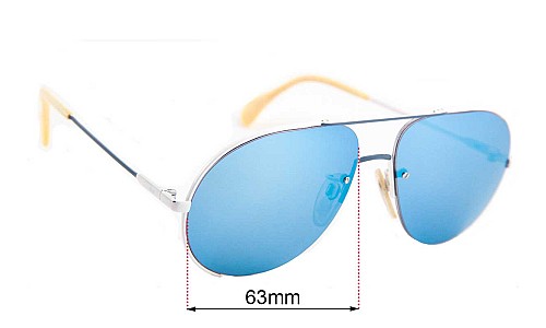 Sunglass Fix Replacement Lenses for Cazal MOD 723 - 63mm Wide 