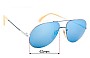 Sunglass Fix Replacement Lenses for Cazal MOD 723 - 63mm Wide 