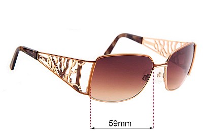 Cazal MOD 9015 Verres de Remplacement 59mm wide 