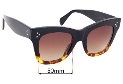 Celine CL 40004IN Replacement Lenses 50mm wide 
